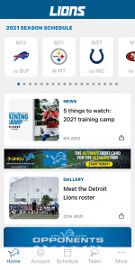 اسکرین شات 2 برنامه Detroit Lions Mobile