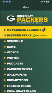 اسکرین شات 5 برنامه Green Bay Packers