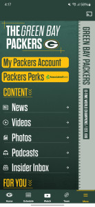 اسکرین شات 1 برنامه Green Bay Packers