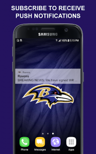 اسکرین شات برنامه Baltimore Ravens Mobile 6