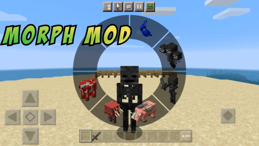 اسکرین شات 3 برنامه Morphing into Mobs Mod in MCPE