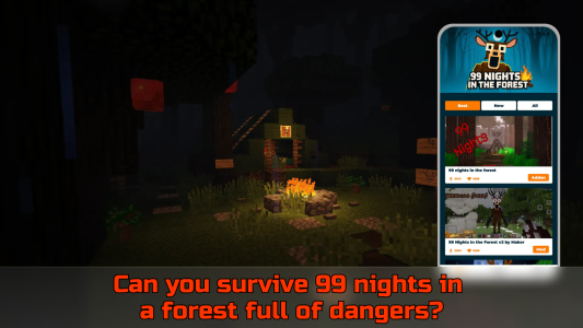 اسکرین شات 4 برنامه Mod 99 Nights for Minecraft PE