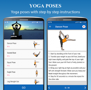 اسکرین شات برنامه Yoga Workout - Yoga Fitness for Weight Loss 3