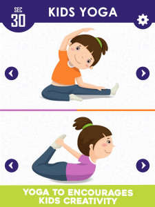 اسکرین شات برنامه Yoga For Kids - Easy Yoga Poses for Kids Fitness 4