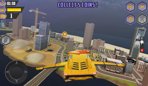 اسکرین شات بازی Flying Racing Car Games 2