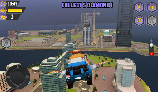 اسکرین شات بازی Flying Racing Car Games 3
