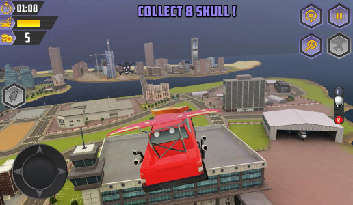 اسکرین شات بازی Flying Racing Car Games 4