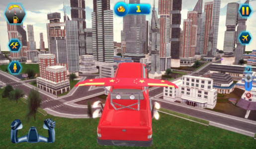 اسکرین شات بازی Sports Flying Car 3d Games 2