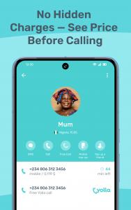 اسکرین شات 7 برنامه Yolla: International Calling
