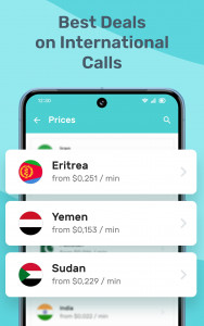 اسکرین شات 1 برنامه Yolla: International Calling