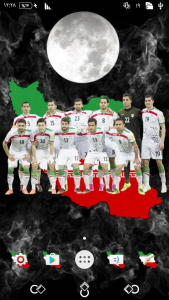 اسکرین شات برنامه تم فوتبالی ایران برای اکسپریا 1