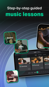 اسکرین شات 5 برنامه Yousician: Learn Guitar & Bass