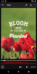 اسکرین شات 1 برنامه Vont - Text on Videos
