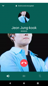 اسکرین شات برنامه BTS Jungkook : Fake chat - fakecall 3