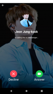 اسکرین شات برنامه BTS Jungkook : Fake chat - fakecall 2