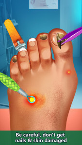 اسکرین شات برنامه Foot Hospital Doctor Games 1