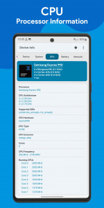 اسکرین شات برنامه Device Info: Phone CPU, System 3