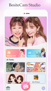 اسکرین شات 1 برنامه BestieCam - Beauty Makeover