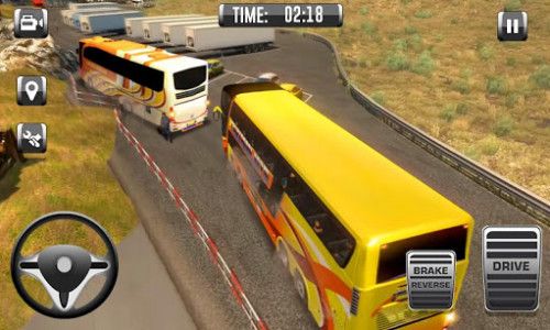 اسکرین شات برنامه World Bus Racing 3D 2019 - Top hill Climb Game 1