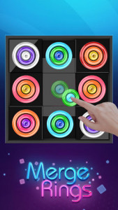اسکرین شات بازی Merge Rings Neon - Drag n Fuse 5