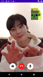 اسکرین شات 2 برنامه Cha Eun Woo Fake Video Call