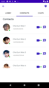 اسکرین شات 4 برنامه Cha Eun Woo Fake Video Call
