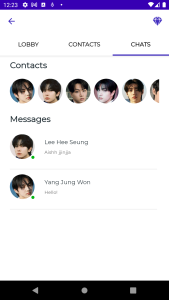 اسکرین شات 4 برنامه ENHYPEN Fake Chat & Video Call