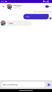 اسکرین شات 2 برنامه Mbappe Fake Video Call