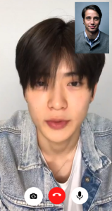 اسکرین شات 1 برنامه NCT Fake Chat & Video Call