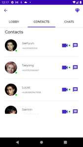 اسکرین شات 6 برنامه NCT Fake Chat & Video Call