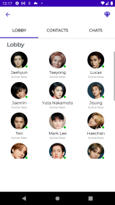 اسکرین شات 5 برنامه NCT Fake Chat & Video Call