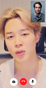 اسکرین شات 3 برنامه Park Jimin Fake Video Call