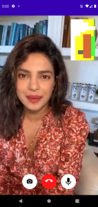 اسکرین شات برنامه Priyanka Chopra Video Call 2