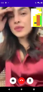 اسکرین شات برنامه Priyanka Chopra Video Call 4