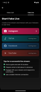 اسکرین شات 5 برنامه Ronaldo Fake Chat & Video Call