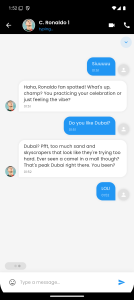 اسکرین شات 6 برنامه Ronaldo Fake Chat & Video Call