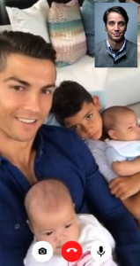 اسکرین شات برنامه Ronaldo Fake Chat & Video Call 3