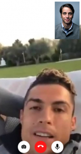 اسکرین شات برنامه Ronaldo Fake Chat & Video Call 1