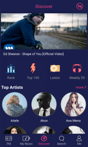 اسکرین شات 2 برنامه Free Music-Listen to mp3 songs