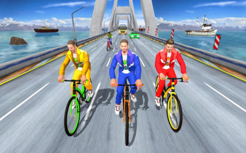 اسکرین شات بازی Real Bike Cycle Racing 3D: BMX Bicycle Rider Games 4