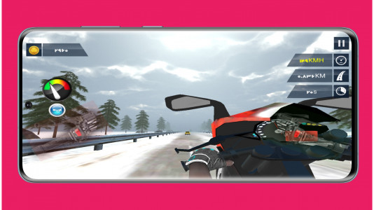 اسکرین شات بازی موتور سواری در ترافیک 2