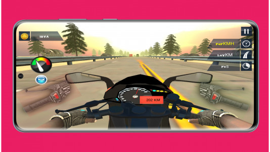 اسکرین شات بازی موتور سواری در ترافیک 8