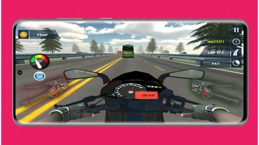 اسکرین شات بازی موتور سواری در ترافیک 5