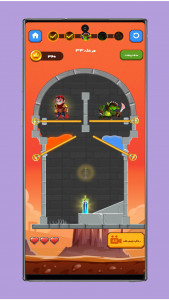 اسکرین شات بازی نجات قهرمان - نجات دختر شاه در برج میلاد 9