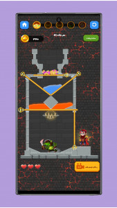 اسکرین شات بازی نجات قهرمان - نجات دختر شاه در برج میلاد 10