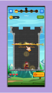 اسکرین شات بازی نجات قهرمان - نجات دختر شاه در برج میلاد 2