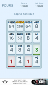 اسکرین شات بازی Fours - Number Matching Game 3