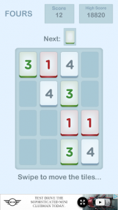 اسکرین شات بازی Fours - Number Matching Game 2