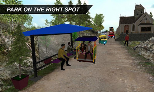 اسکرین شات بازی Off-Road Chingchi Rickshaw Sim 4