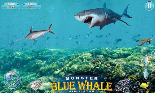 اسکرین شات بازی Super Monster Blue Whale Shark Game 3